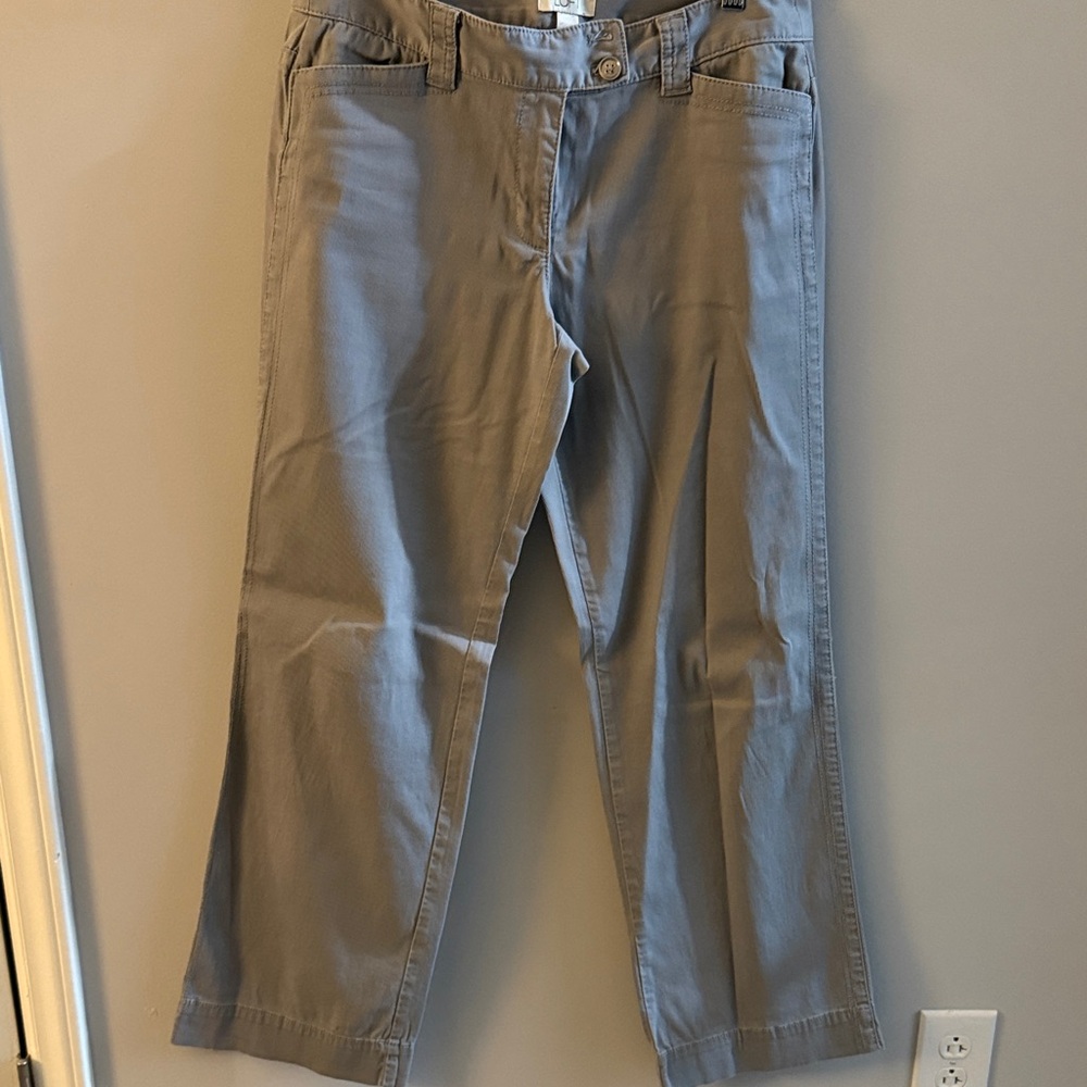 Ann Taylor Gray Straight Leg Pants